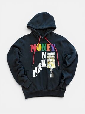 Create 2MRW Graphic Hoodie Medium Black Y2K Hip Hop Streetwear